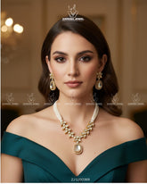 Aleena Kundan Necklace Set | ZAROSH JEWEL