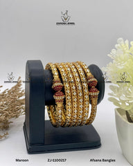 Afsana Bangles | ZAROSH JEWEL Maroon