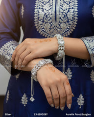 Aurelia Frost Bangles | ZAROSH JEWEL