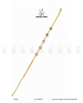 Aurora Heart Charm Bracelet | ZAROSH JEWEL