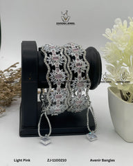 Avenir Bangles | ZAROSH JEWEL Mint Pink