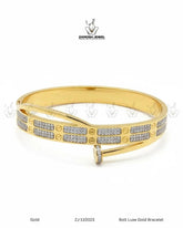 Bolt Luxe Gold Bracelet | ZAROSH JEWEL