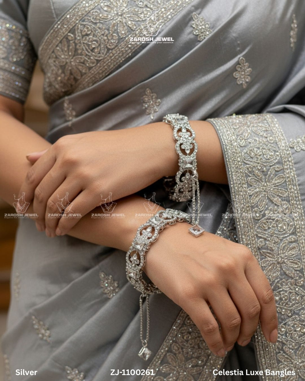 Celestia Luxe Bangles | ZAROSH JEWEL