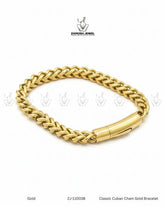Classic Cuban Chain Gold Bracelet | ZAROSH JEWEL