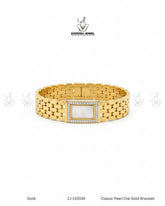 Classic Pearl Dial Gold Bracelet | ZAROSH JEWEL
