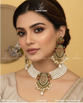 Elaris Regal Pearl Choker Set | ZAROSH JEWEL