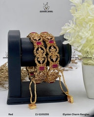 Elysian Charm Bangles | ZAROSH JEWEL Red