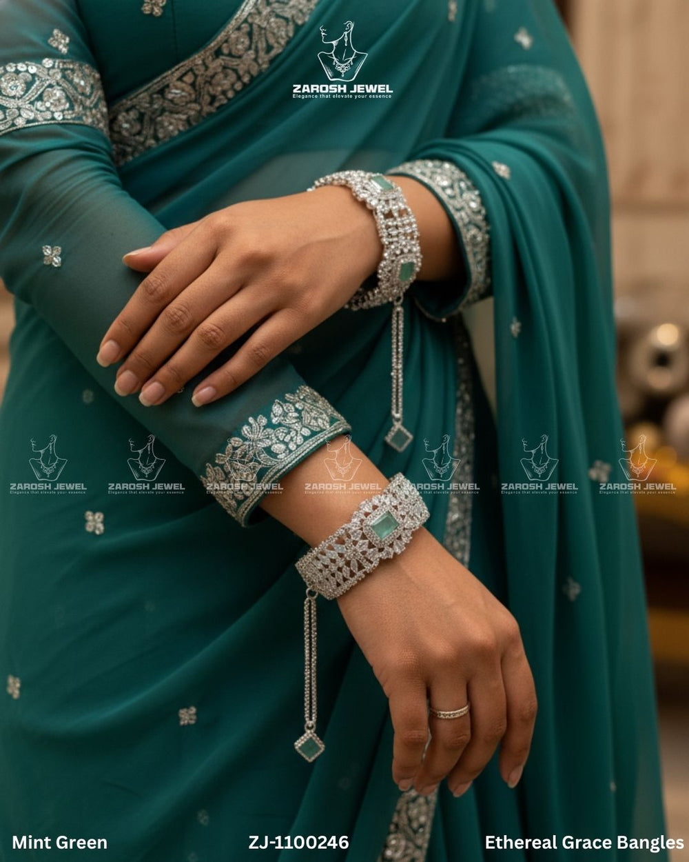 Ethereal Grace Bangles | ZAROSH JEWEL
