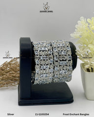 Frost Enchant Bangles | ZAROSH JEWEL Silver
