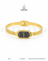 Golden Noir Watch-Style Bracelet | ZAROSH JEWEL