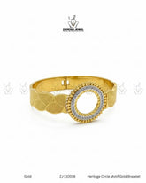Heritage Circle Motif Gold Bracelet | ZAROSH JEWEL