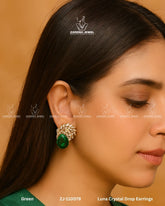 Luna Crystal Drop Earrings | ZAROSH JEWEL