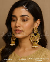 Meher Royal Chandbali Jhumka Earrings | ZAROSH JEWEL