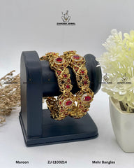 Mehr Bangles | ZAROSH JEWEL Maroon