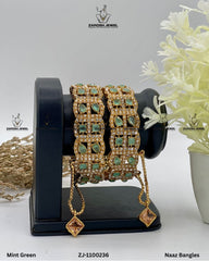 Naaz Bangles | ZAROSH JEWEL Mint Green