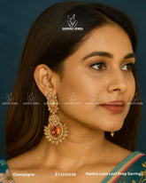 Nawira Luxe Leaf Drop Earrings | ZAROSH JEWEL
