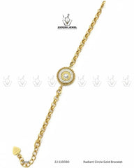 Radiant Circle Gold Bracelet | ZAROSH JEWEL