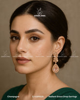 Radiant Grace Drop Earrings | ZAROSH JEWEL