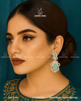 Rania Blush Crystal Earrings | ZAROSH JEWEL