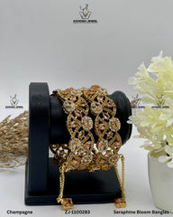 Seraphine Bloom Bangles | ZAROSH JEWEL Champagne