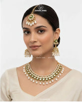 Nayla Kundan Necklace Set | ZAROSH JEWEL Pearl