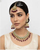 Sahar Kundan Necklace Set | ZAROSH JEWEL