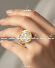 Aftab Monogram Ring | ZAROSH JEWEL