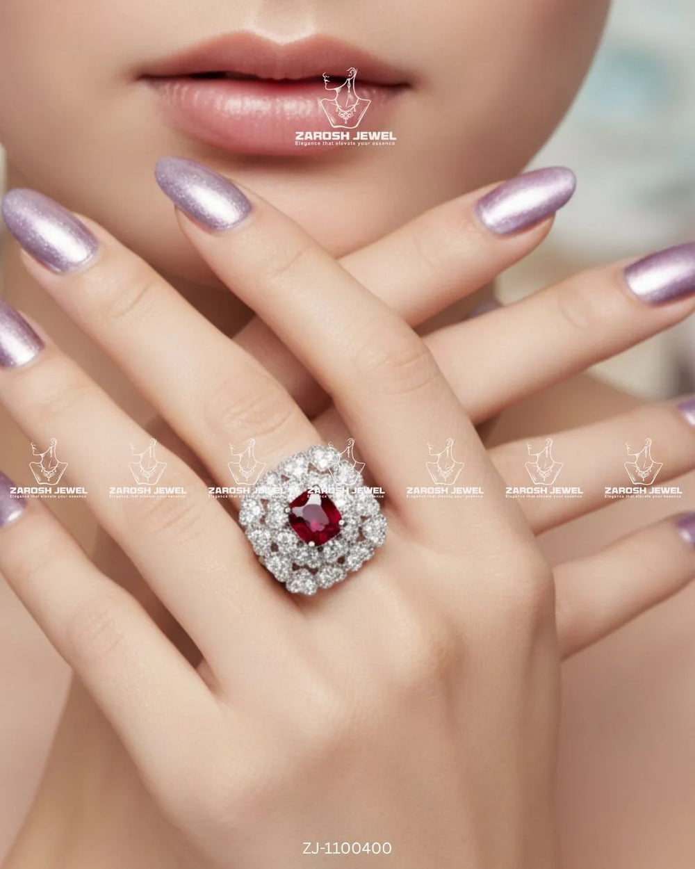Mireya Luxe Ring | ZAROSH JEWEL Red