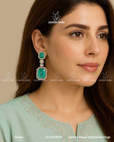 Zarmin Royal Crystal Earrings | ZAROSH JEWEL