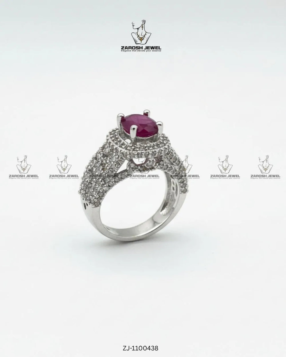 Anmol Halo Ring | ZAROSH JEWEL