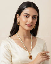 Fiza Long Stone Mala Set | ZAROSH JEWEL