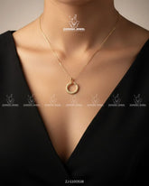 Crescent Pave Pendant | ZAROSH JEWEL