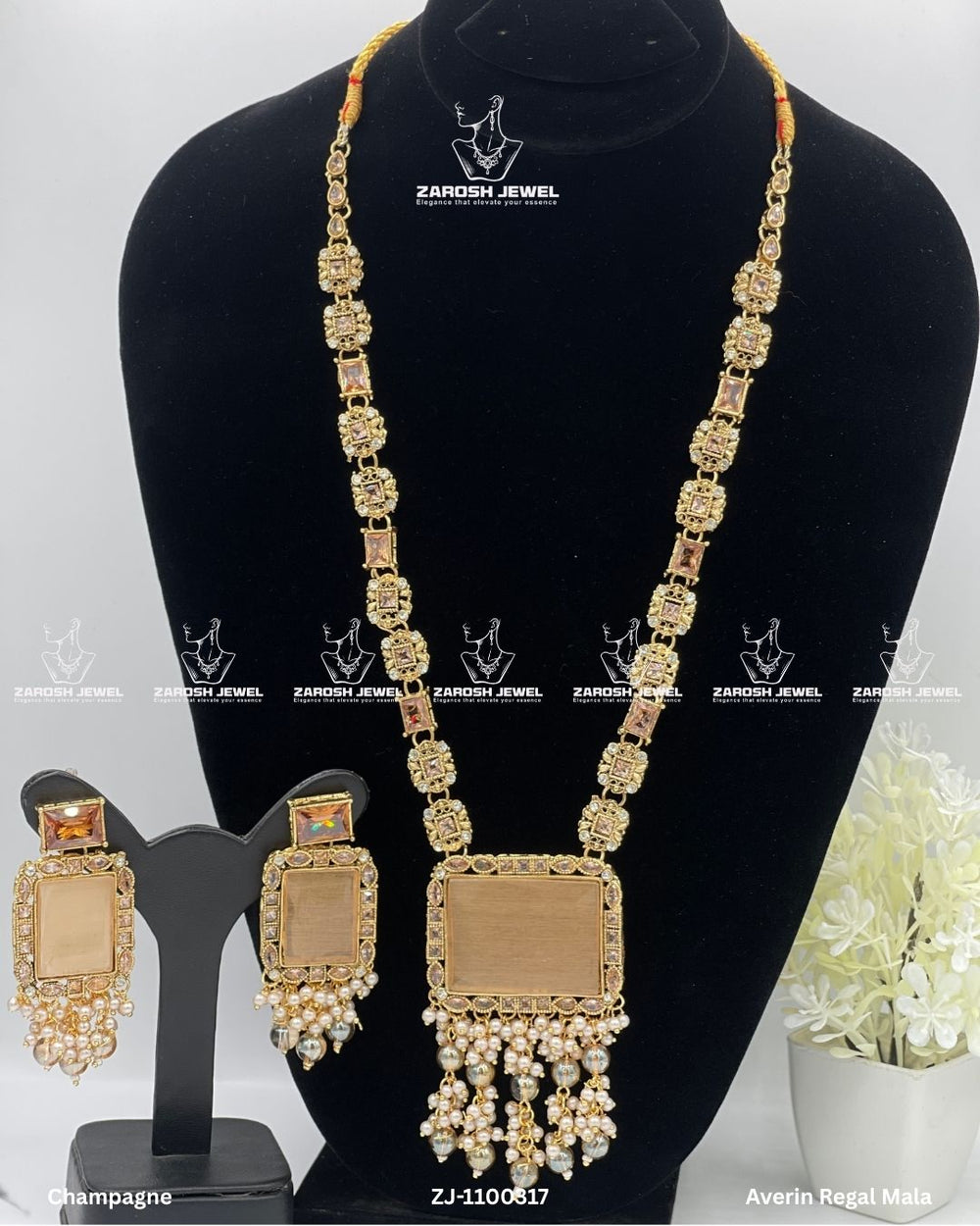 Averin Regal Mala | ZAROSH JEWEL Champagne