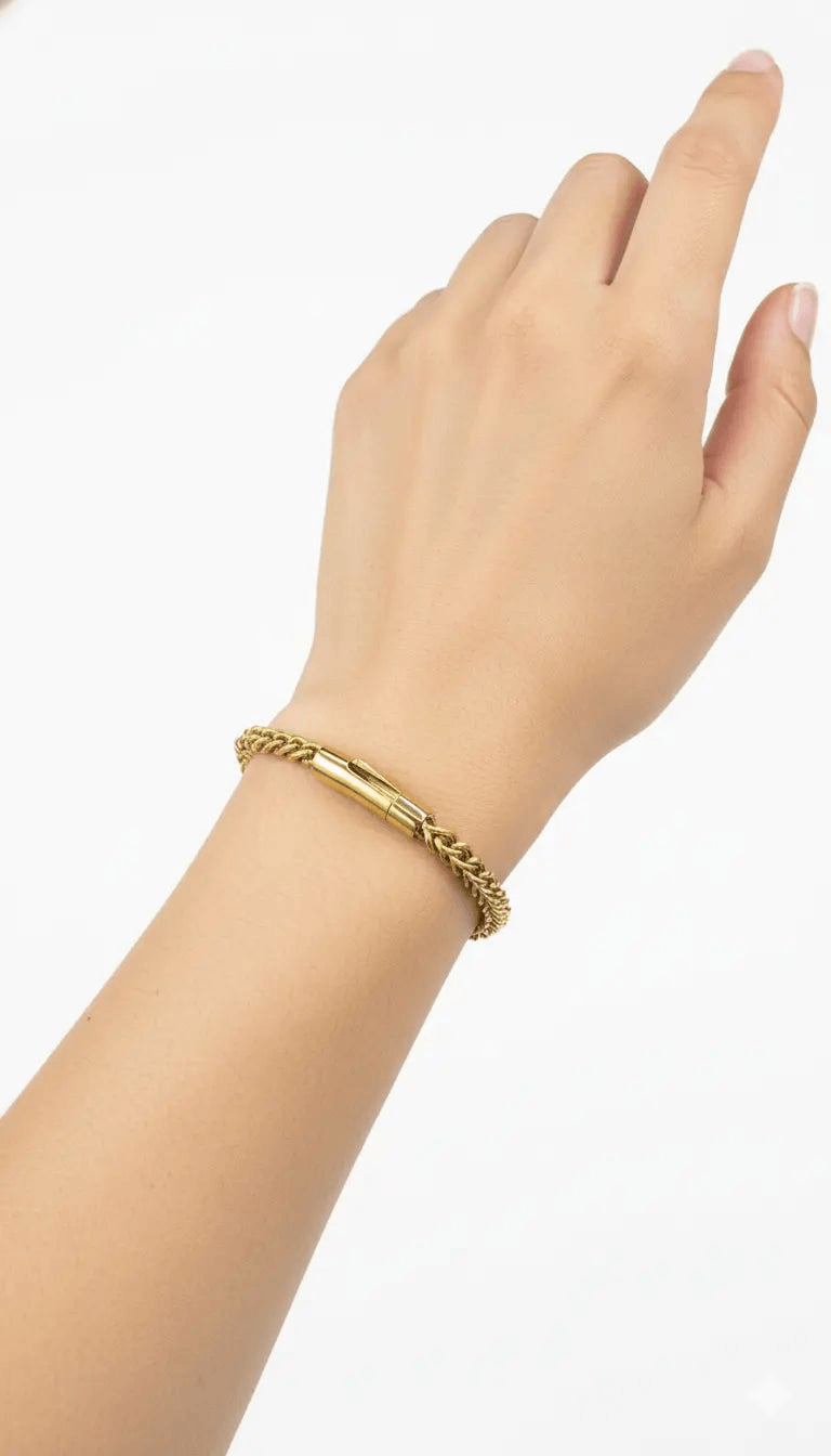 Classic Cuban Chain Gold Bracelet | ZAROSH JEWEL