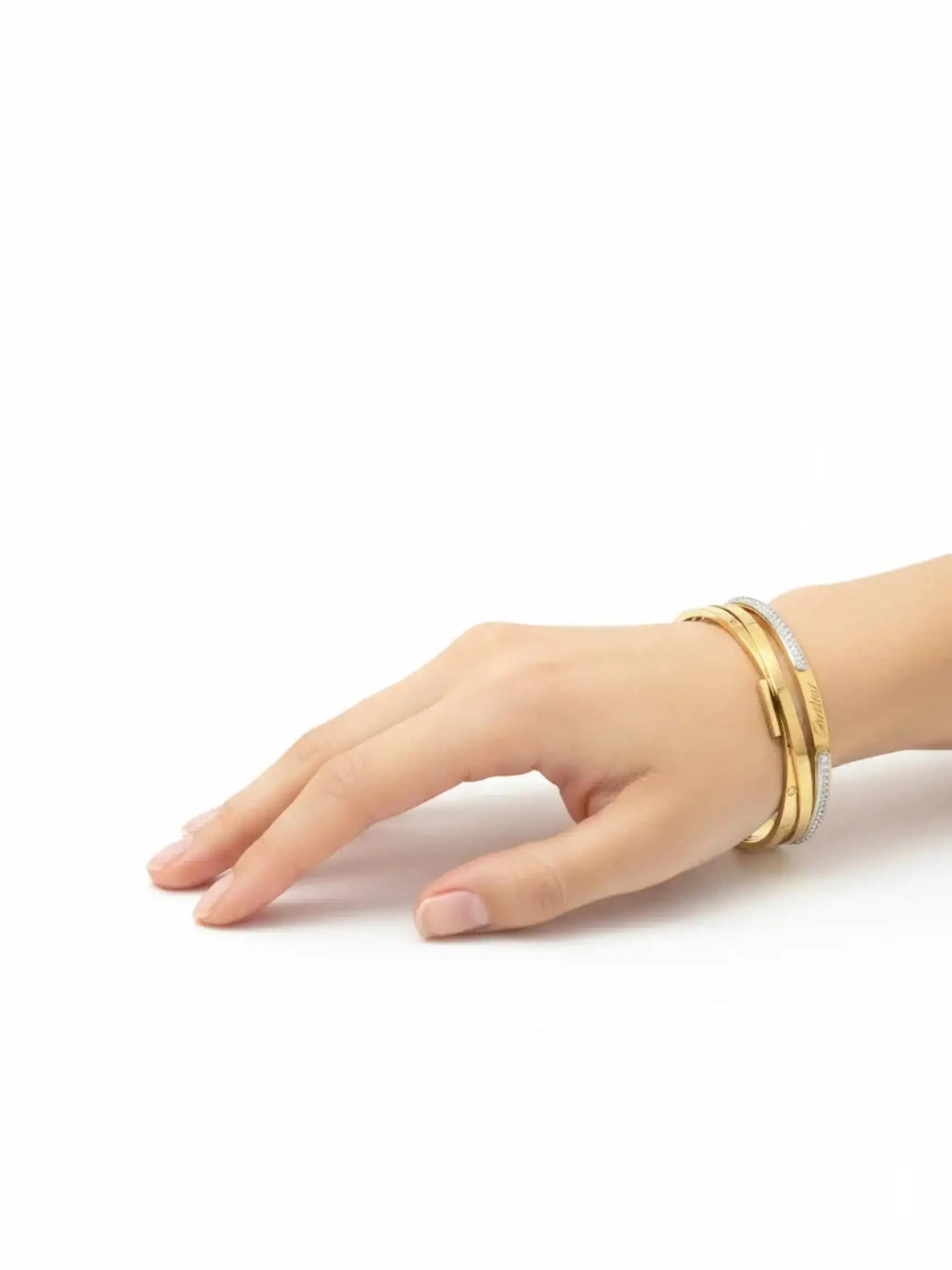 Dual-Layer Luxe Gold Bracelet | ZAROSH JEWEL