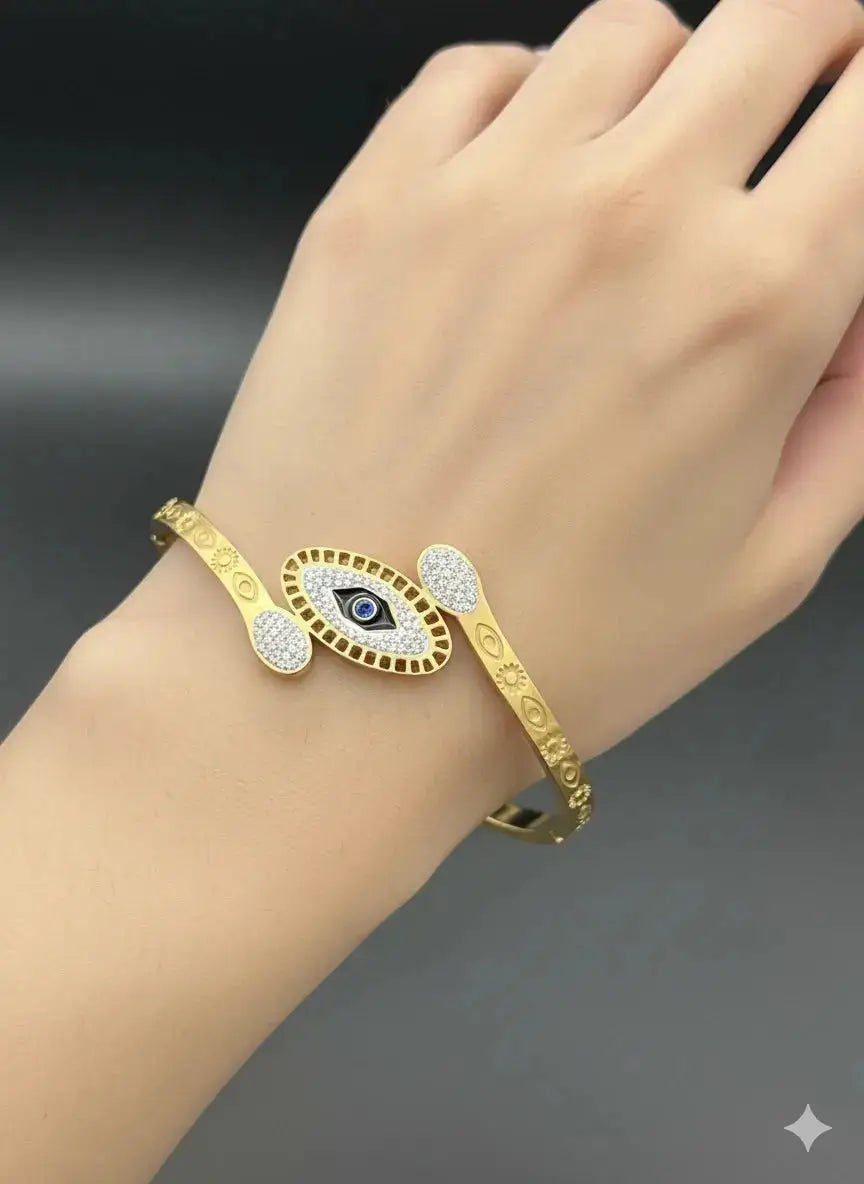 Evil Eye Gold Bracelet | ZAROSH JEWEL