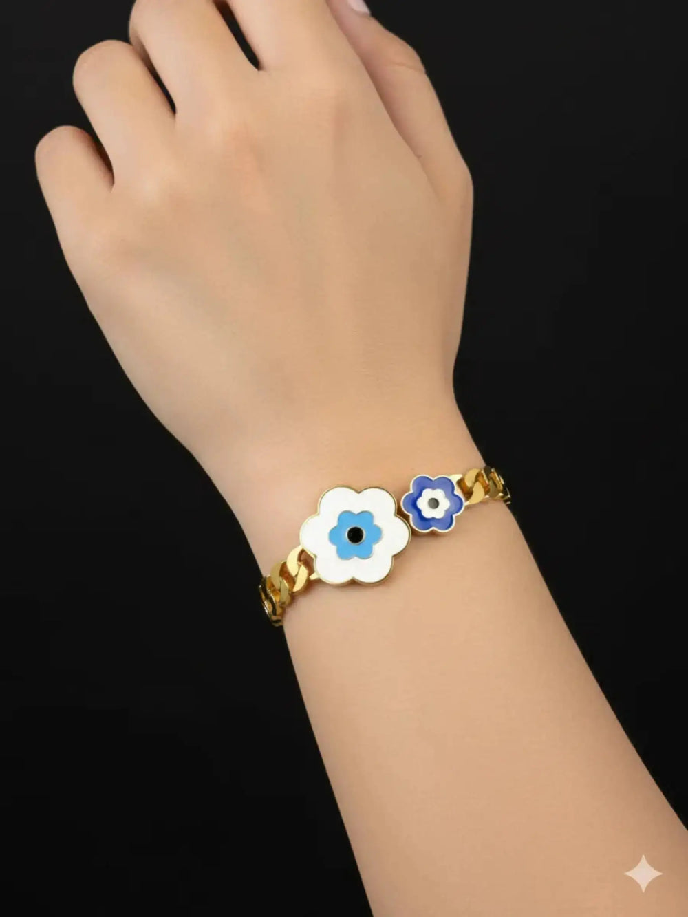Floral Charm Gold Bracelet | ZAROSH JEWEL