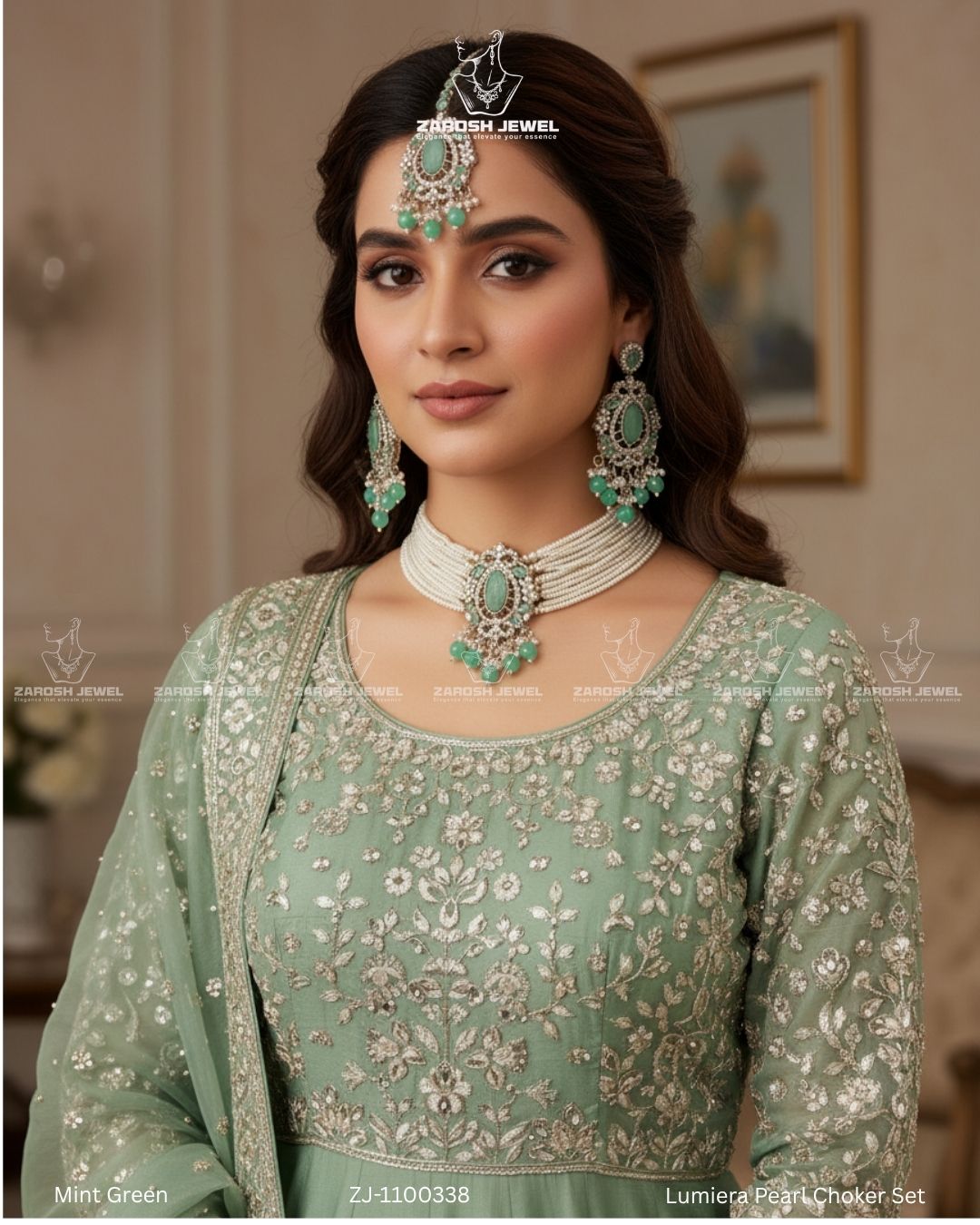 Lumiera Pearl Choker Set | ZAROSH JEWEL