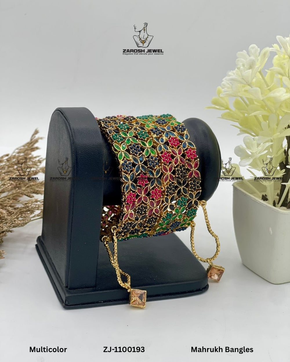 Mahrukh Bangles Openable | ZAROSH JEWEL Multi