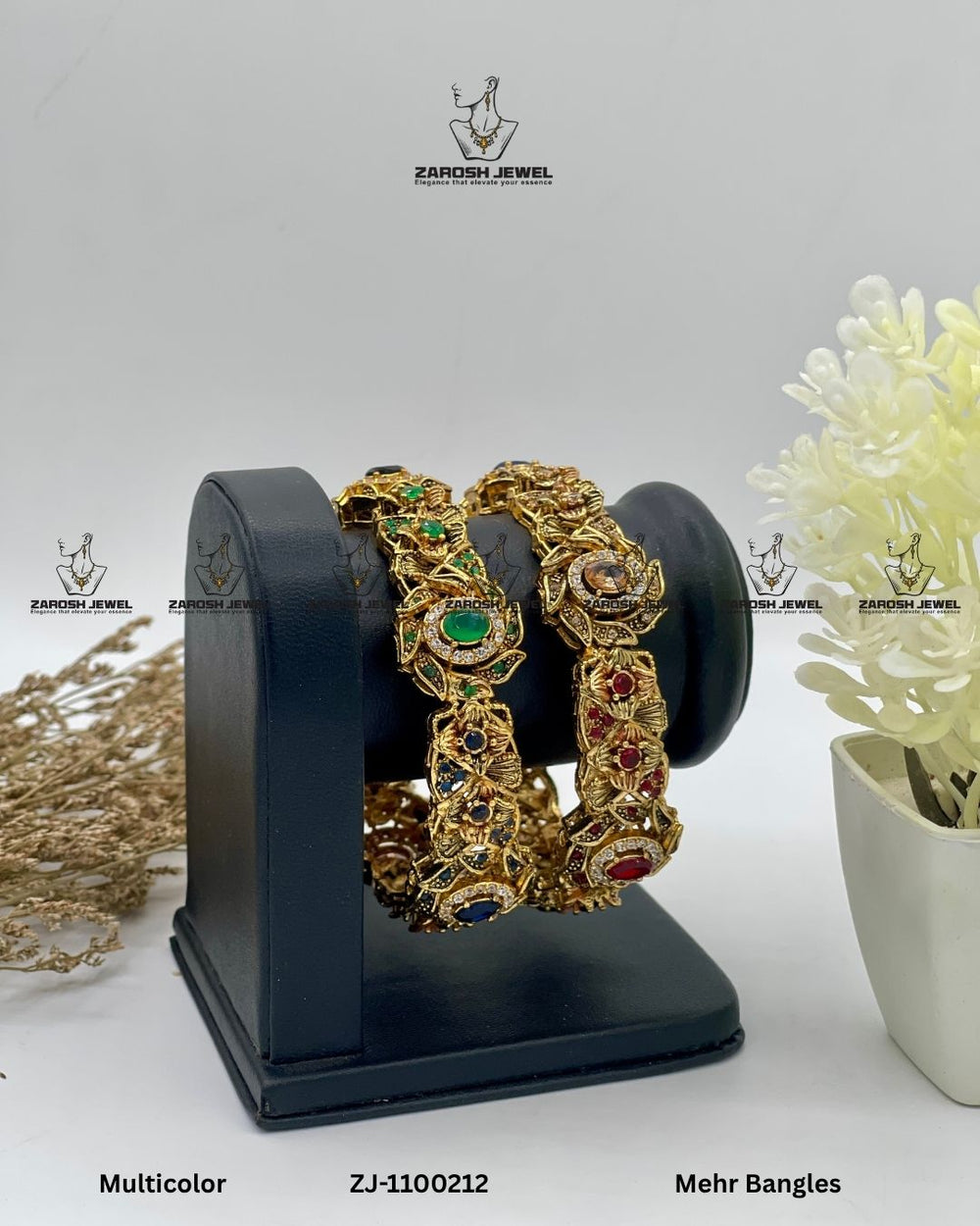 Mehr Bangles Openable | ZAROSH JEWEL Multi