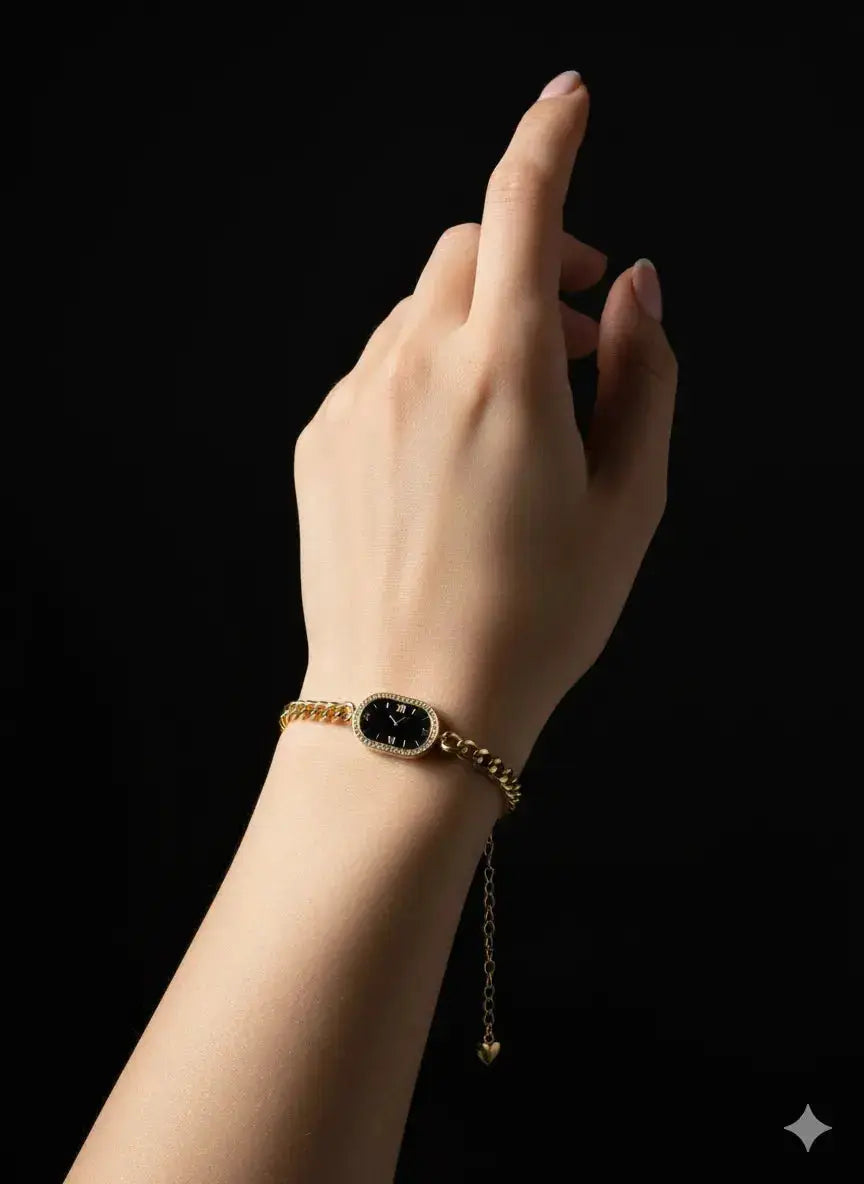 Noir Luxe Gold Bracelet | ZAROSH JEWEL