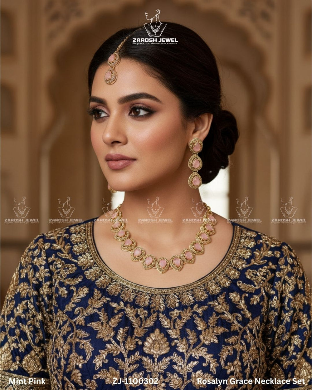 Rosalyn Grace Necklace Set | ZAROSH JEWEL