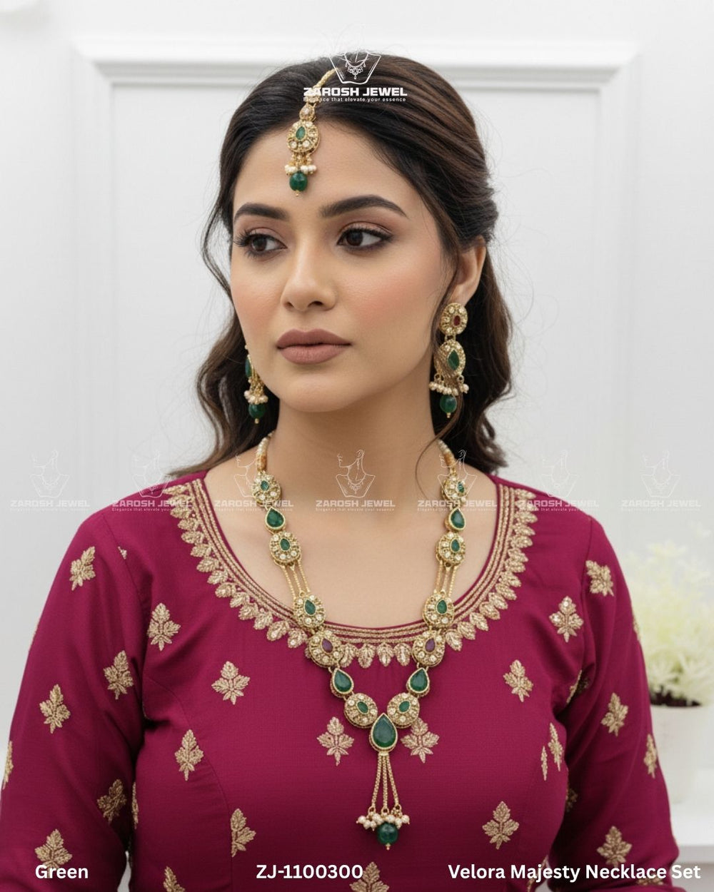 Velora Majesty Necklace Set | ZAROSH JEWEL