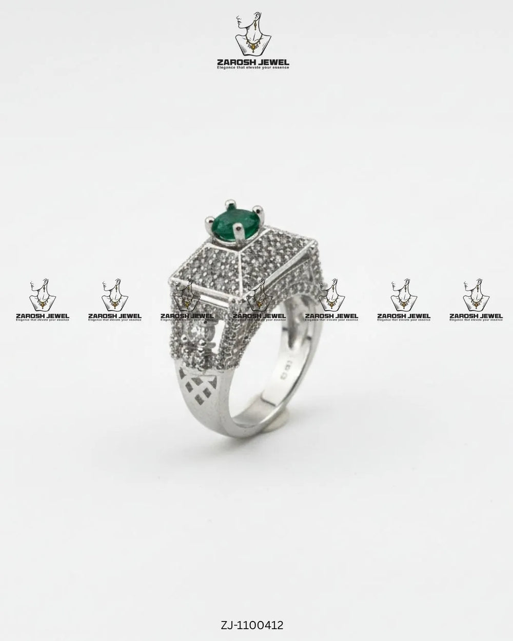 Meenar Estate Ring | ZAROSH JEWEL Green