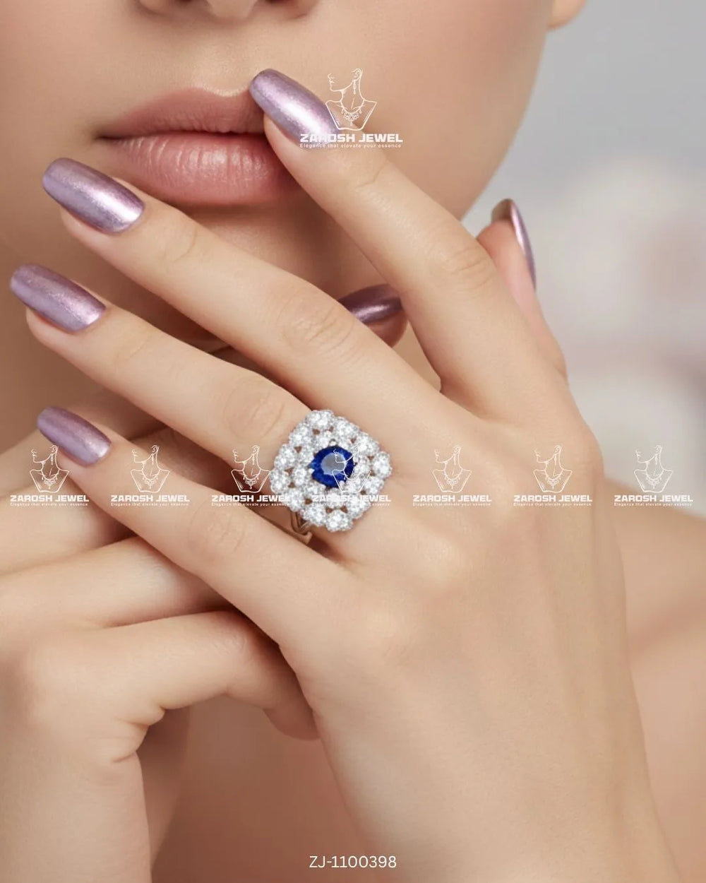 Mireya Luxe Ring | ZAROSH JEWEL Blue