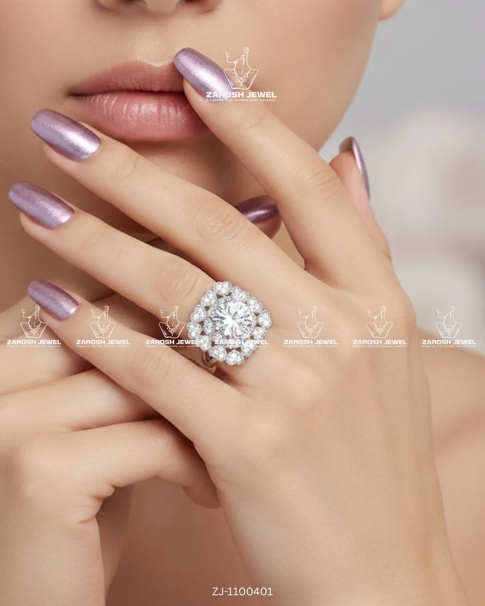 Mireya Luxe Ring | ZAROSH JEWEL White