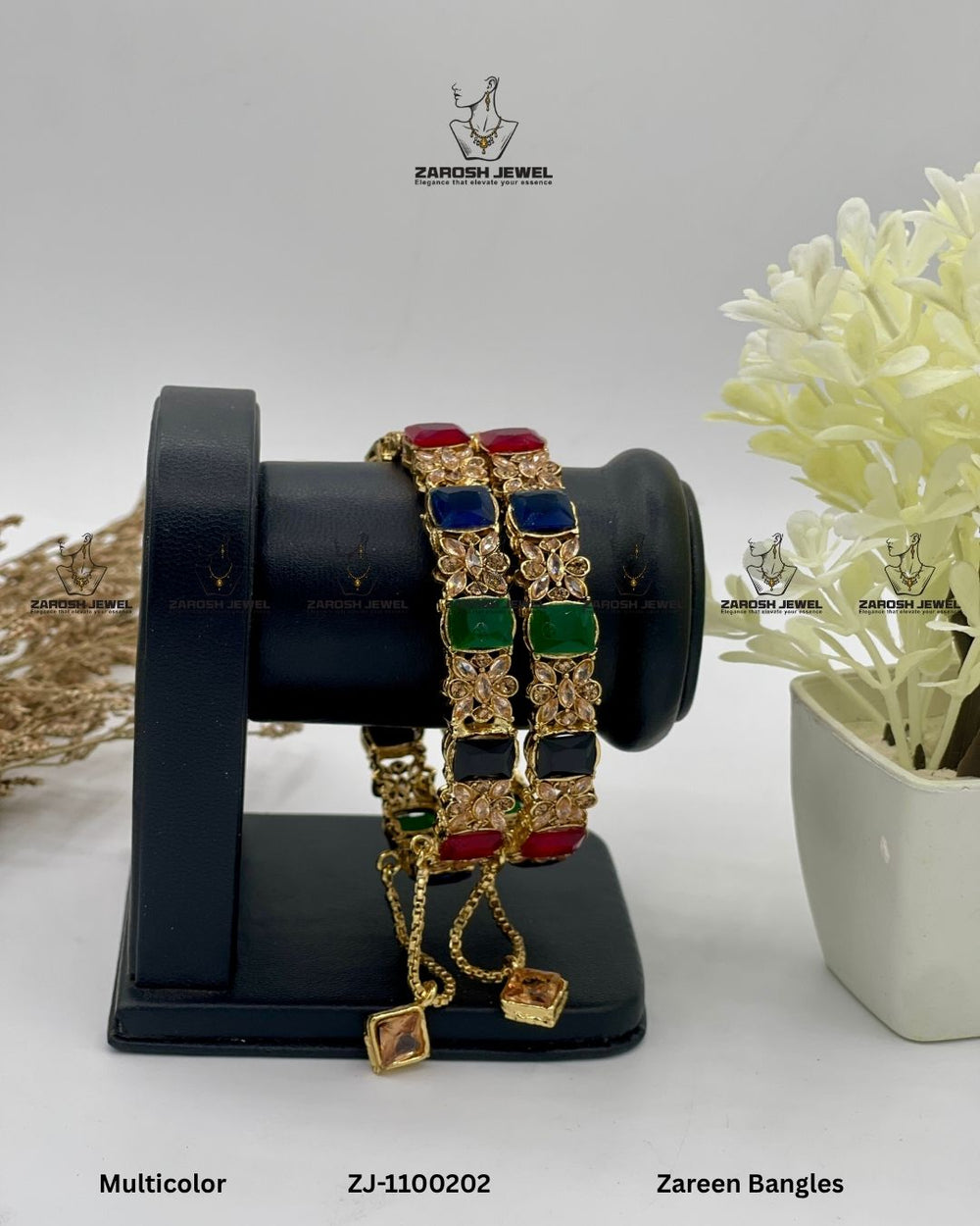Zareen Bangles Openable | ZAROSH JEWEL Multi