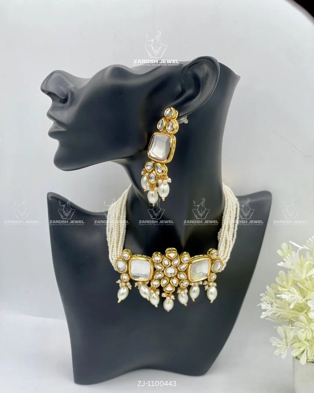 Bahar Kundan Choker Set | ZAROSH JEWEL