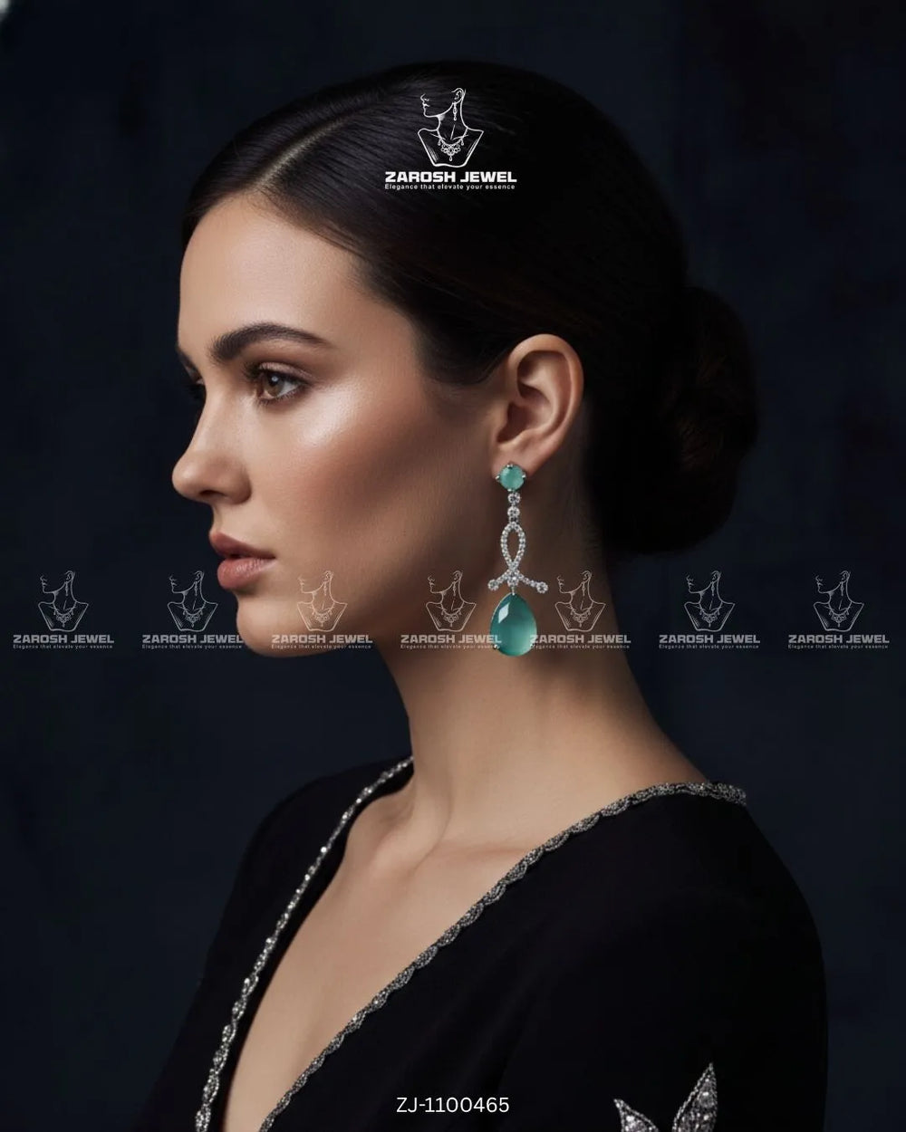 Lutf-e-Naz Drop Earrings | ZAROSH JEWEL