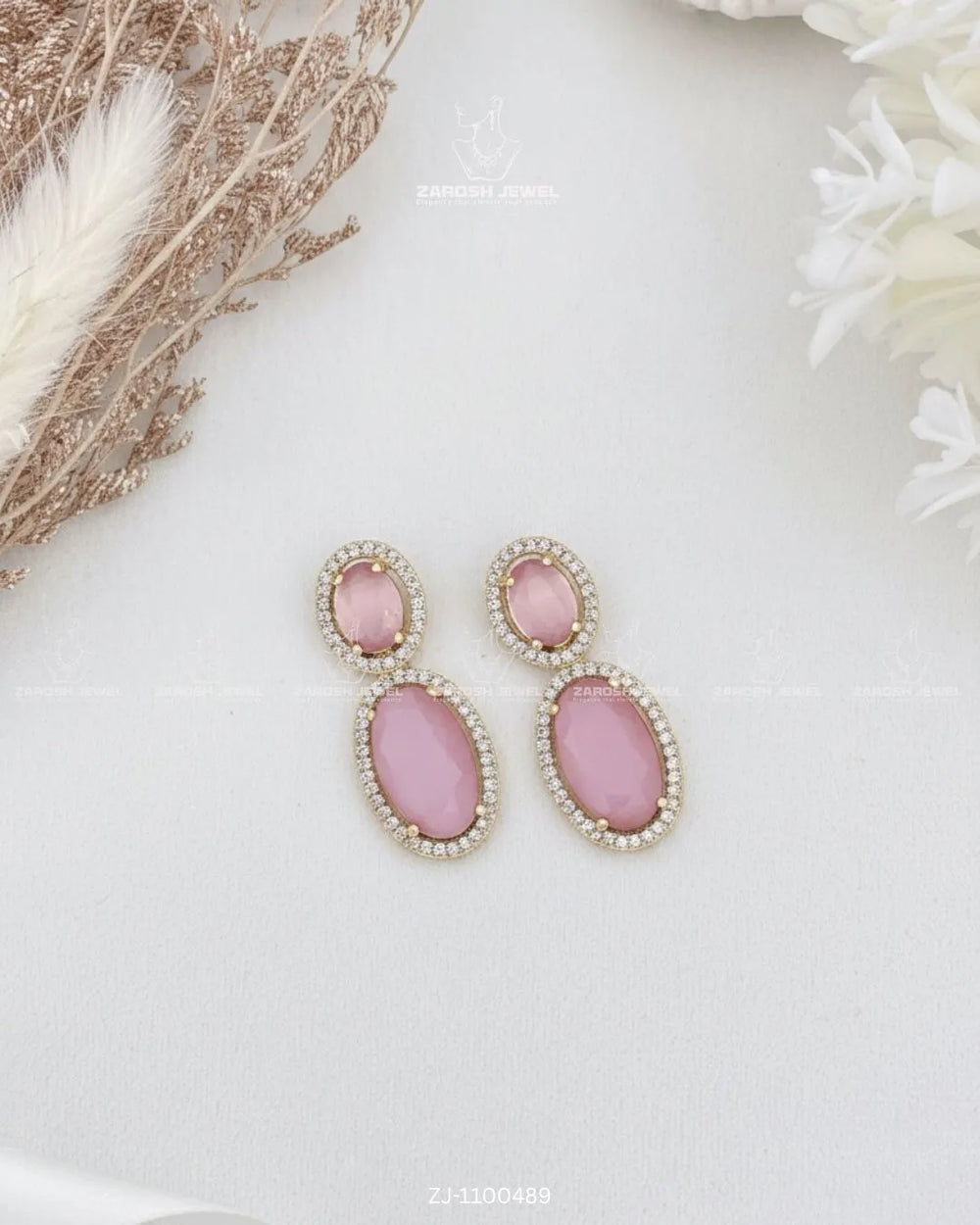 Zar Oval Drops | ZAROSH JEWEL